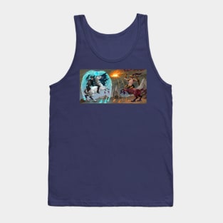 Dark elf and centaur Tank Top